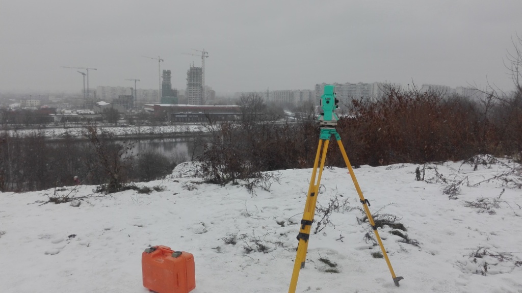 Комплекс мероприятий по геодезическому мониторингу на участке вдоль берега реки Москвы в районе Москворечье-Сабурово