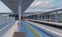 Обмерные работы железнодорожных платформ для замены покрытия навесов